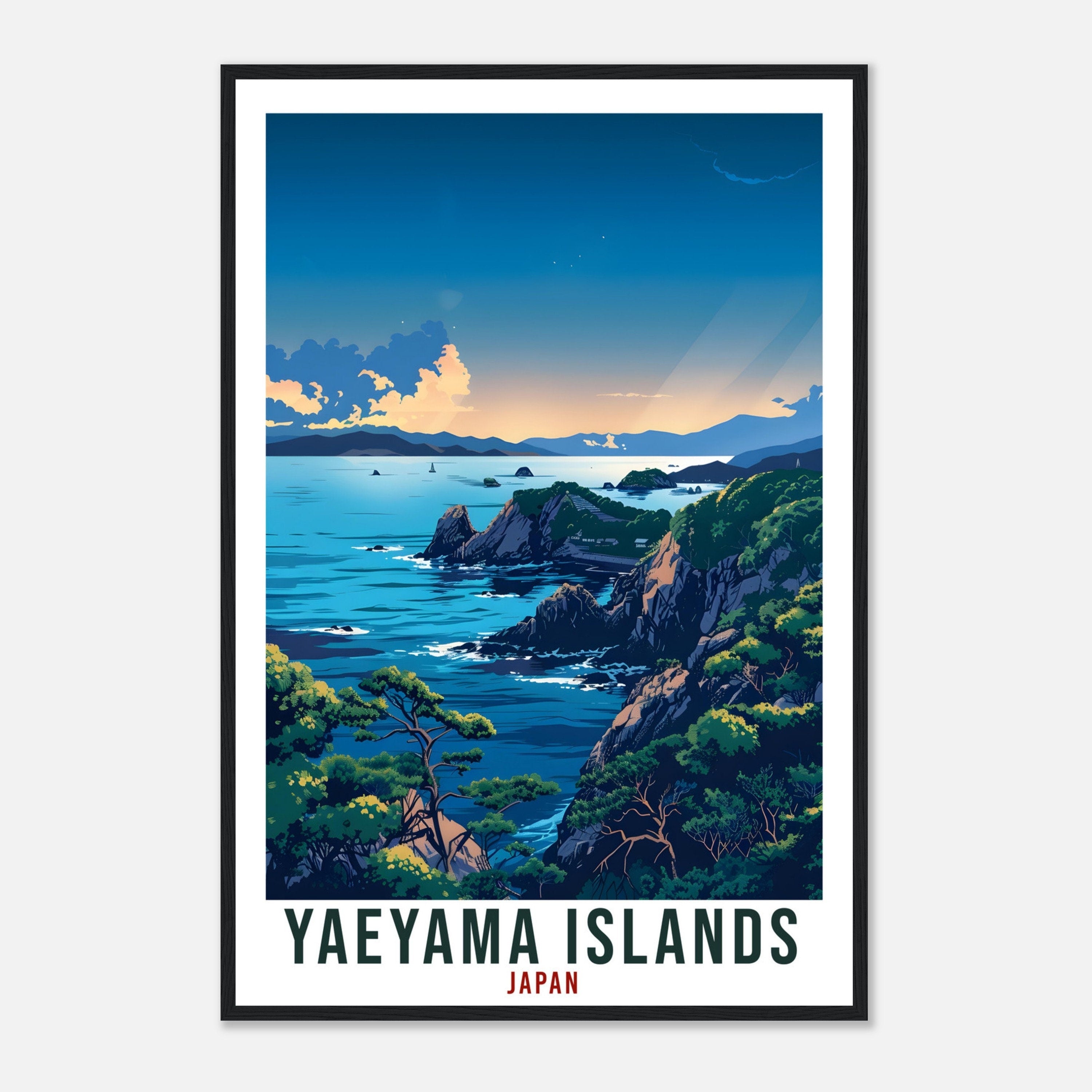 Yaeyama Islands Travel Print Japan Home Decoration Wall Art Gift Wall Hanging Art Lover Japanese Artwork Japan Yaeyama Islands Travel Poster