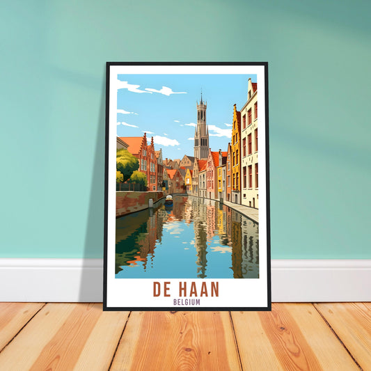 De Haan Travel Print Wall Art De Haan Belgium Home Décor Artwork Wall Hanging De Haan Art Gifts De Haan Belgian Travel Poster Art Lover Gift