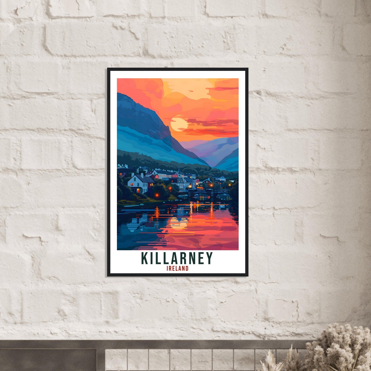 Killarney Travel Print Ireland Wall Art Wall Hanging Home Décor Killarney Gift Art Lovers Gift Irish Artwork Gift Ireland Travel Poster