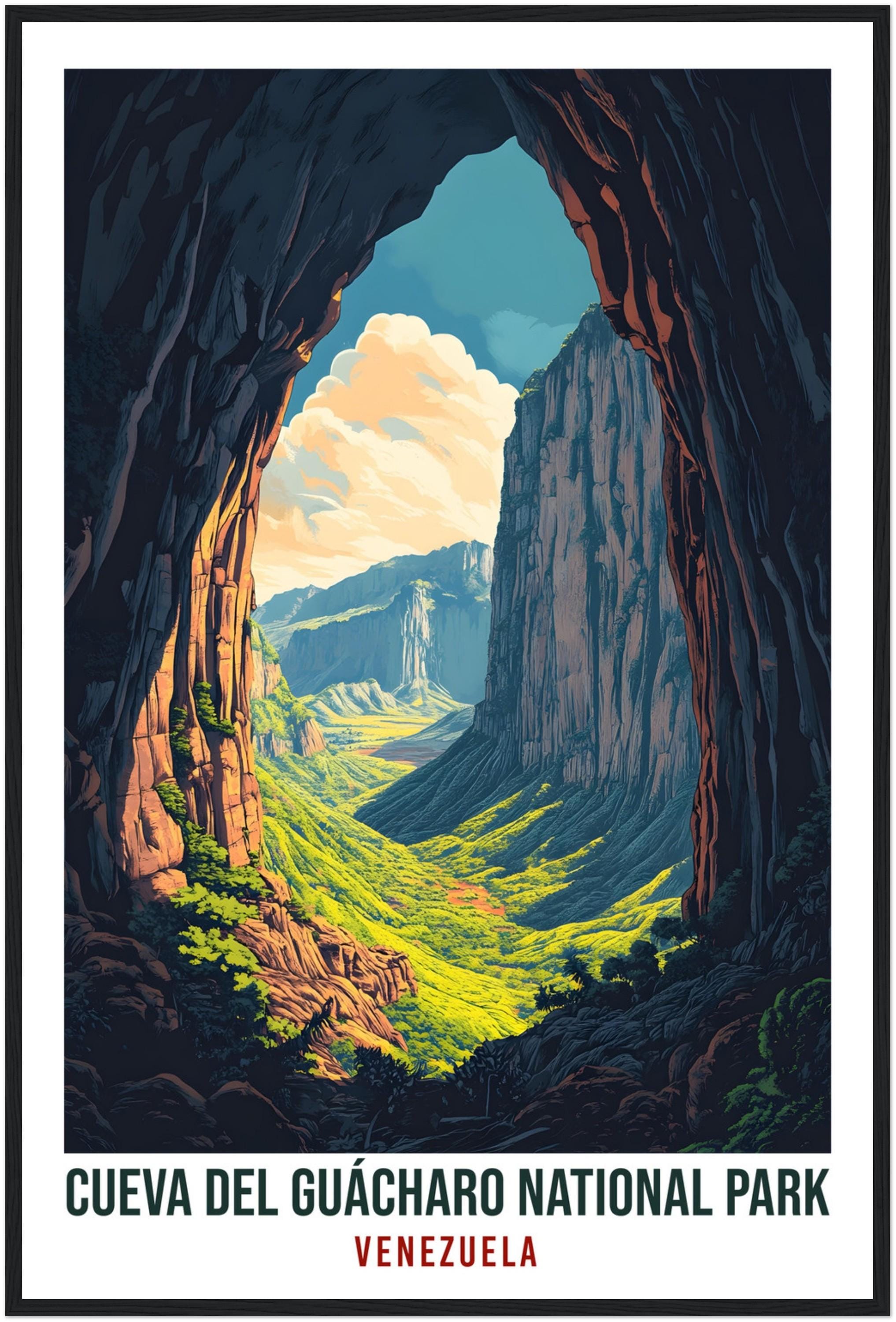 Cueva Del Guácharo National Park Travel Print Venezuela Decor Cueva Del Guácharo Travel Gift Wall Art Lover Venezuela Artwork Travel Poster