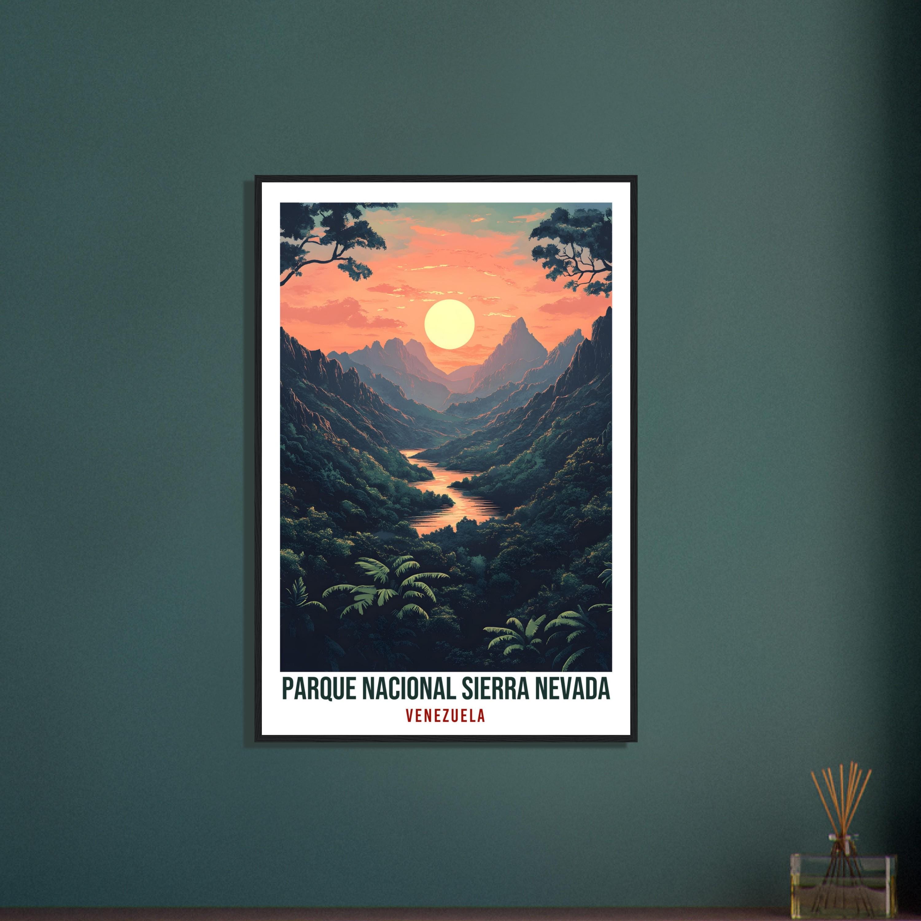 Parque Nacional Sierra Nevada Travel Print Venezuela Decor Wall Art Wall Hanging Art Lover Sierra Nevada Venezuelan Artwork Travel Poster