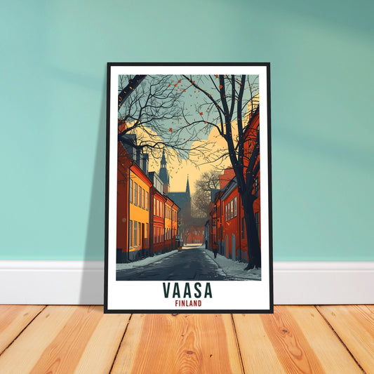 Vaasa Finland Travel Print Wall Art Vaasa Wall Hanging Home Décor Vaasa Gift Art Lovers Finland Artwork Gift Print Vaasa Landmark Poster