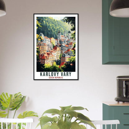 Karlovy Vary Travel Print Czech Republic Home Decor Wall Art Gift Wall Hanging Art Lover Karlovy Vary Czechia Artwork Travel Poster Artwork