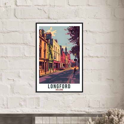 Longford Travel Print Ireland Wall Art Wall Hanging Home Living Décor Longford Gift Art Lovers Gift Irish Artwork Gift Ireland Travel Poster