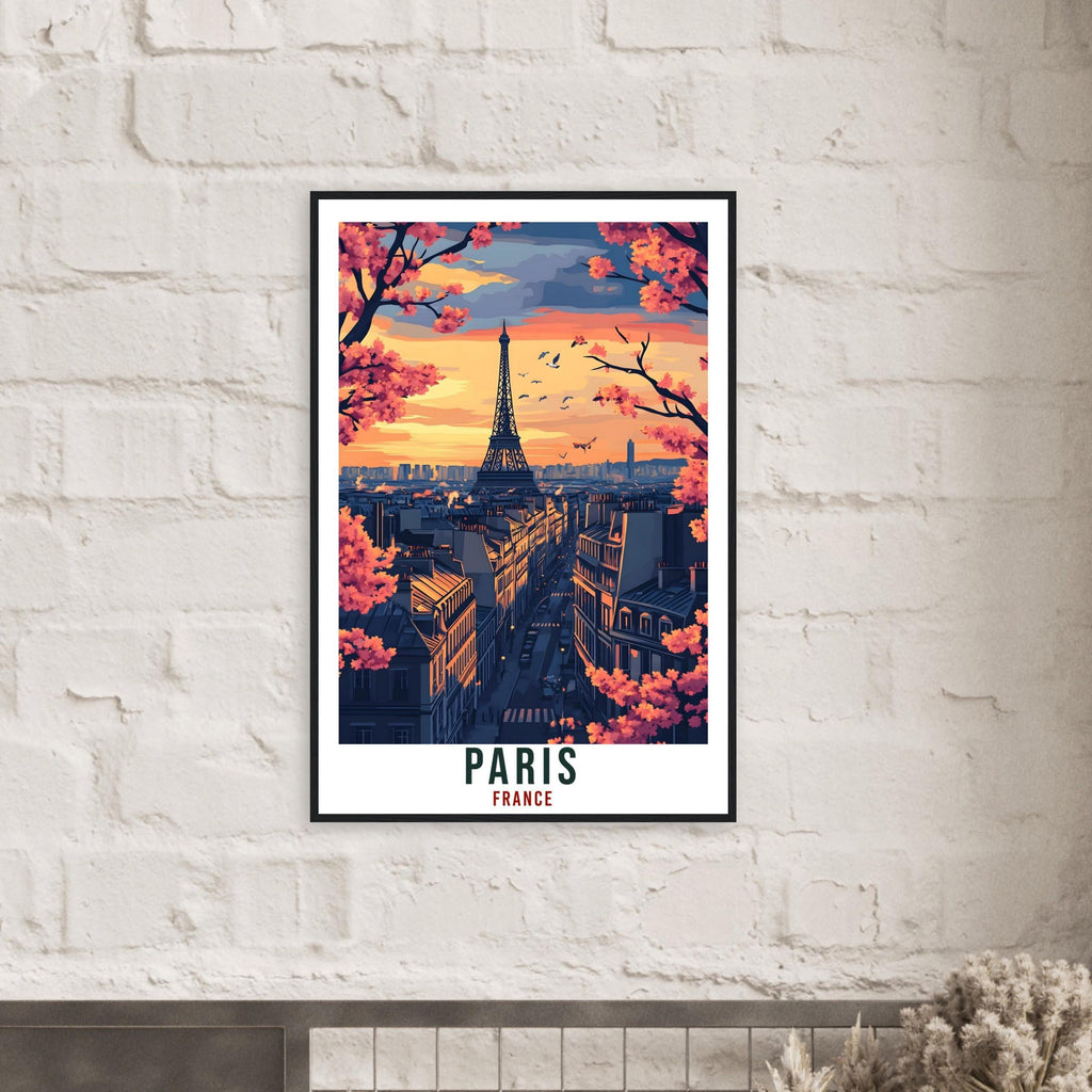 Paris Travel Print Eiffel Tower France Home Decor Paris Wall Art Gift Wall Hanging Art Lover Paris France Artwork Travel Poster Travel Art