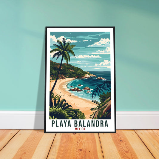 Playa Balandra Mexico Travel Print Mexico Wall Art Wall Hanging Home Décor Playa Balandra Gift Mexico Artwork South America Travel Poster