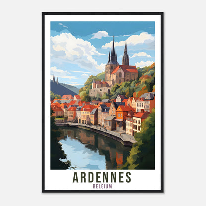 Ardennes Travel Poster Wall Art Ardennes Belgium Home Décor Artwork Wall Hanging Ardennes Art Gifts Ardennes Travel Print Belgian Art Lovers