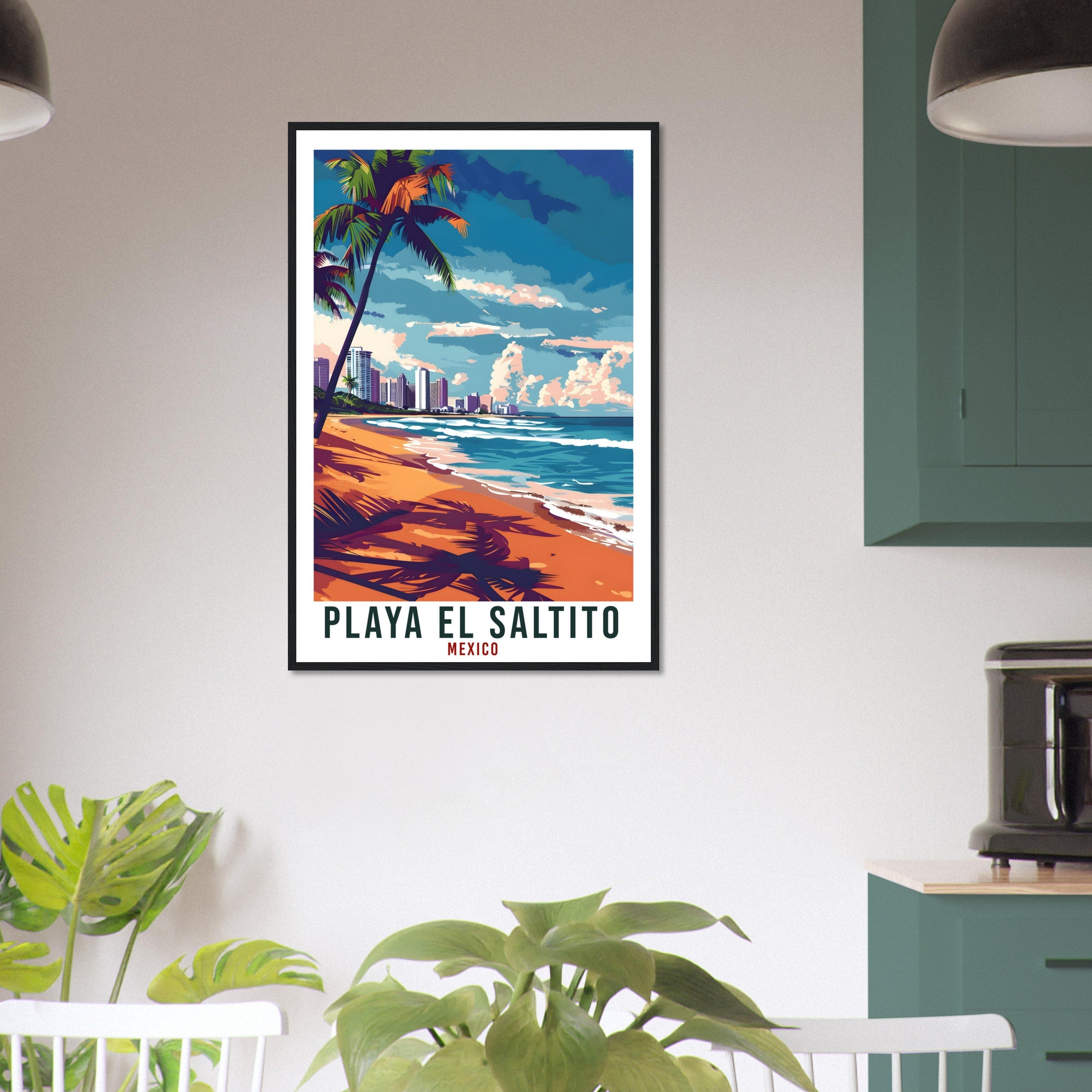 Playa El Saltito Mexico Travel Print Mexico Wall Art Wall Hanging Home Décor Playa Saltito Gift Mexico Artwork South America Travel Poster