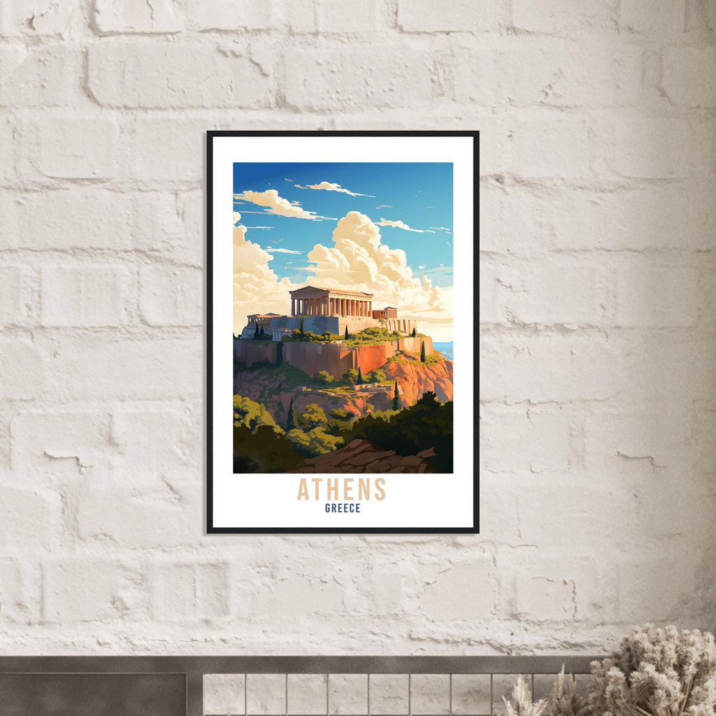Athens Travel Print Wall Art Athens Greece Artwork Wall Hanging Athens Gift Art Lovers Wall Art Print Athens Greece Wall Poster Greek Art