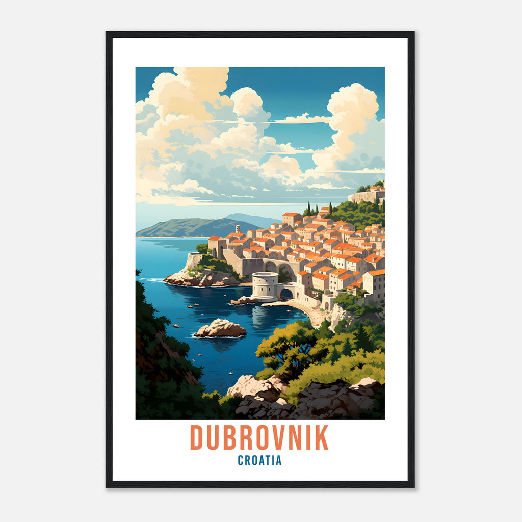 Dubrovnik Croatia Travel Print Wall Art Dubrovnik Wall Hanging Home Décor Croatia Gift Art Lovers Dubrovnik Art Lover Gift Croatia Print