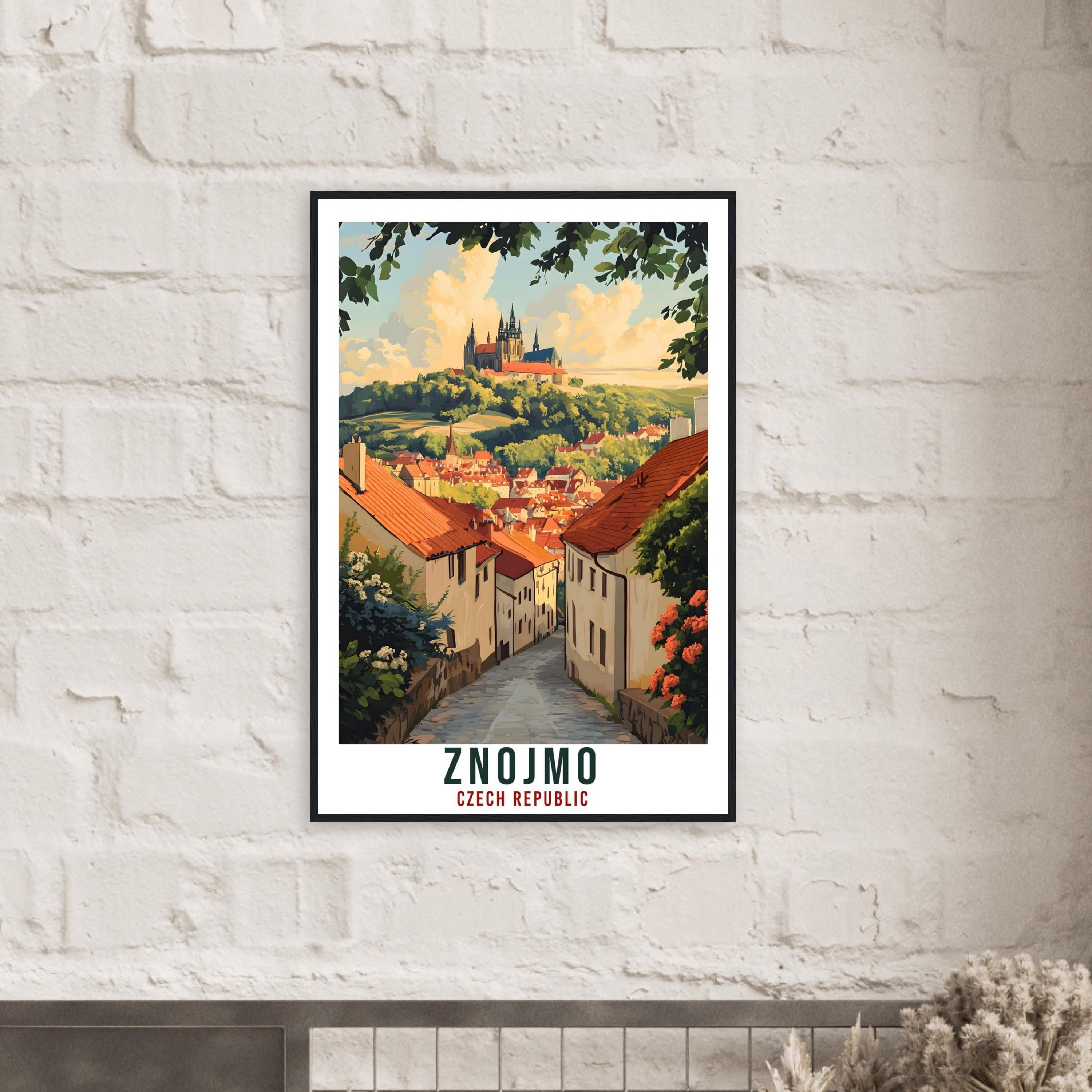 Znojmo Travel Print Czech Republic Home Decor Znojmo Wall Art Gift Wall Hanging Art Lover Znojmo Czechia Artwork Travel Poster Travel Art