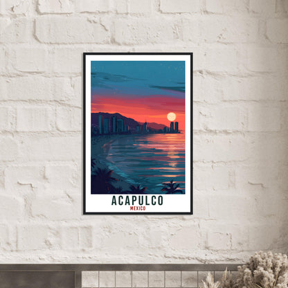 Acapulco Mexico Travel Print Mexico Wall Art Wall Hanging Home Décor Acapulco Gift Mexico Landmark Artwork Travel Art Mexican Travel Poster