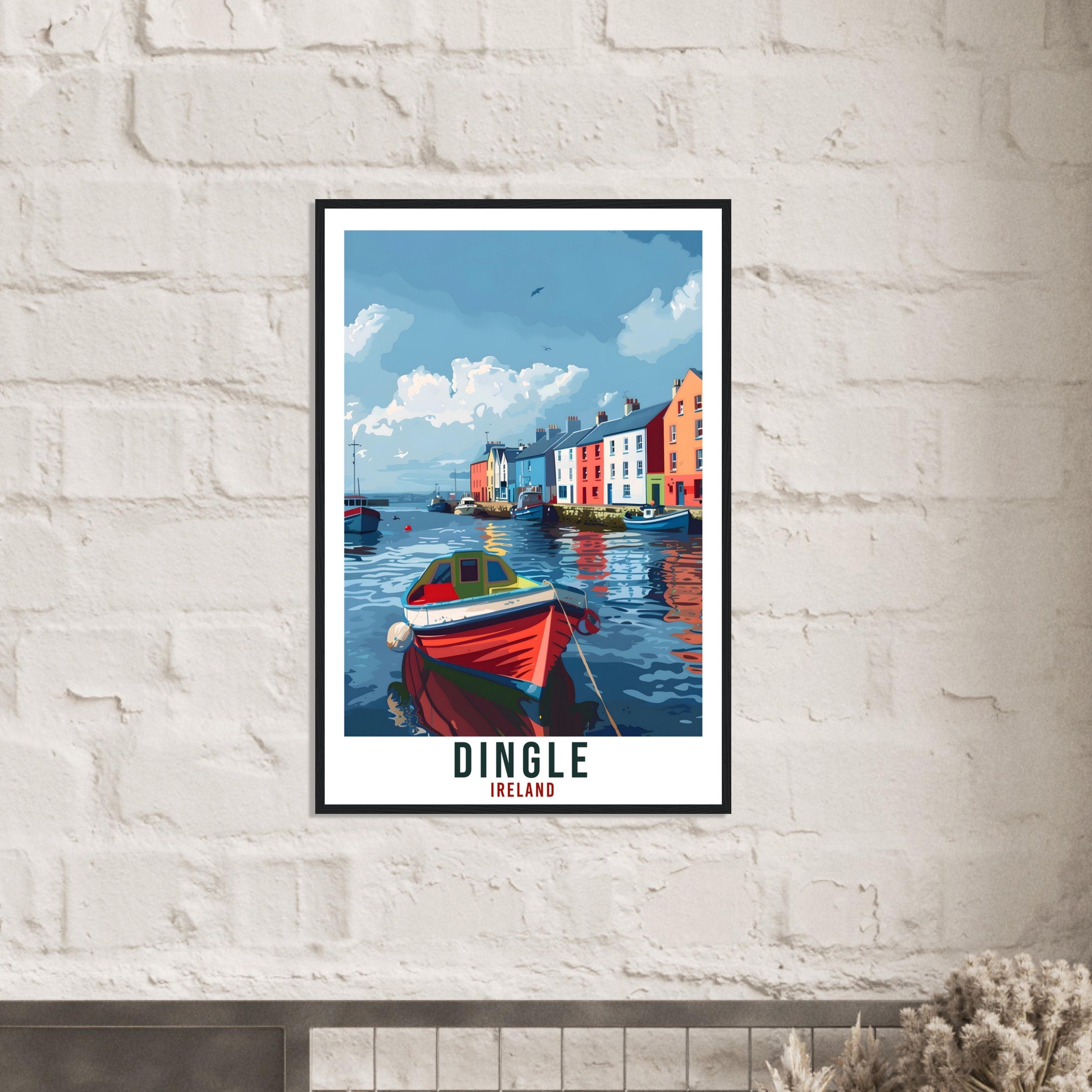Dingle Irish Gift Travel Print Ireland Wall Art Wall Hanging Home Living Décor Dingle Gift Art Lovers Artwork Gift Ireland Travel Poster