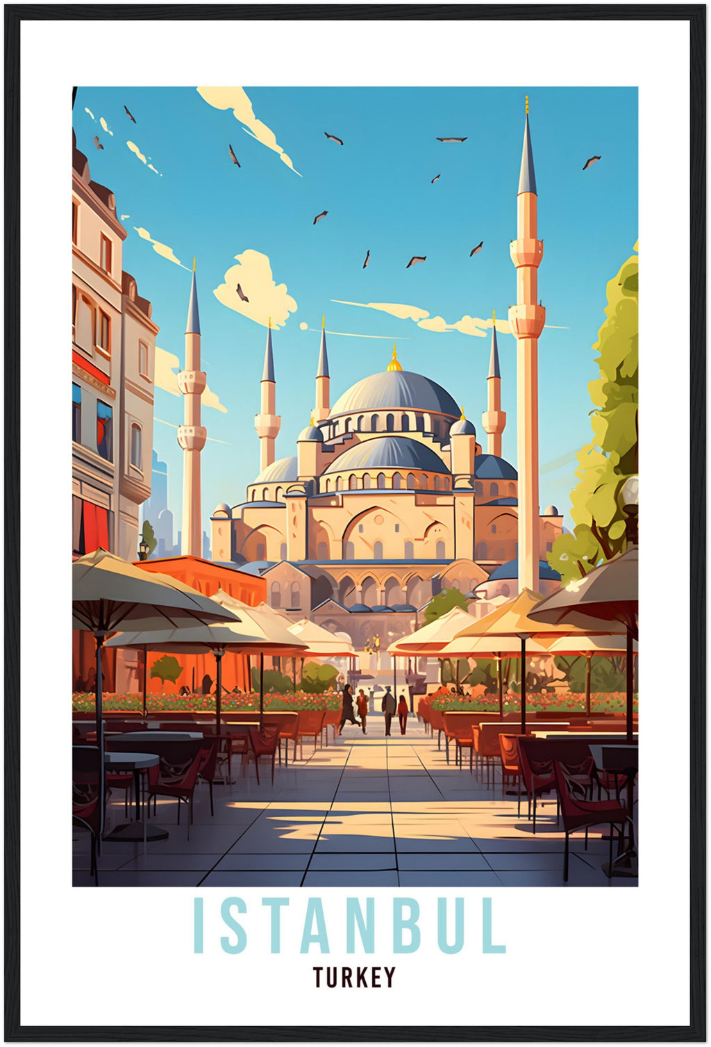 Istanbul Travel Print Wall Art Istanbul Street Wall Hanging Turkey Gift Holiday Print Vacation Art Print Istanbul Travel Gift Travel Poster