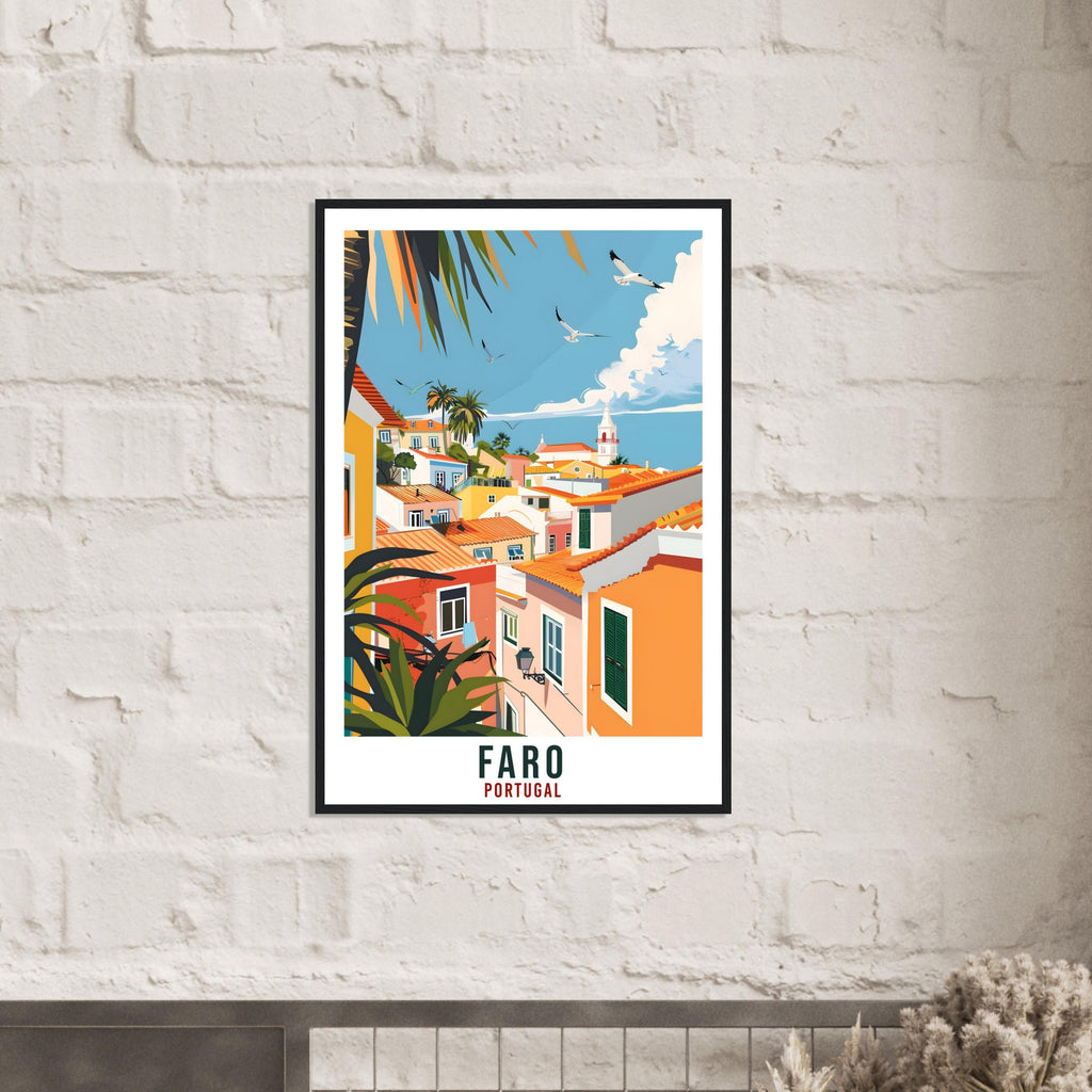 Faro Travel Print Home Decoration Wall Art Gift Wall Hanging Art Lover Portugal Artwork Portugal Faro Travel Poster Holiday Print Portuguese