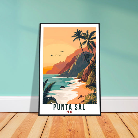 Punta Sal Travel Print Peru Home Decor Punta Sal Wall Art Gift Wall Hanging Art Lover Punta Sal Peruvian Artwork Travel Poster Travel Art