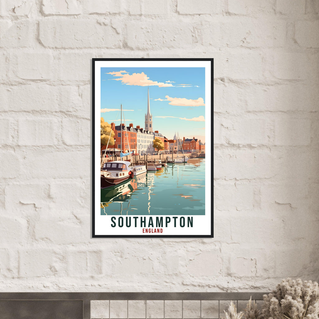 Southampton Travel Print Wall Art Wall Hanging Home Living Décor Southampton Gift Art Lovers Gift Artwork Gift Print England Travel Poster