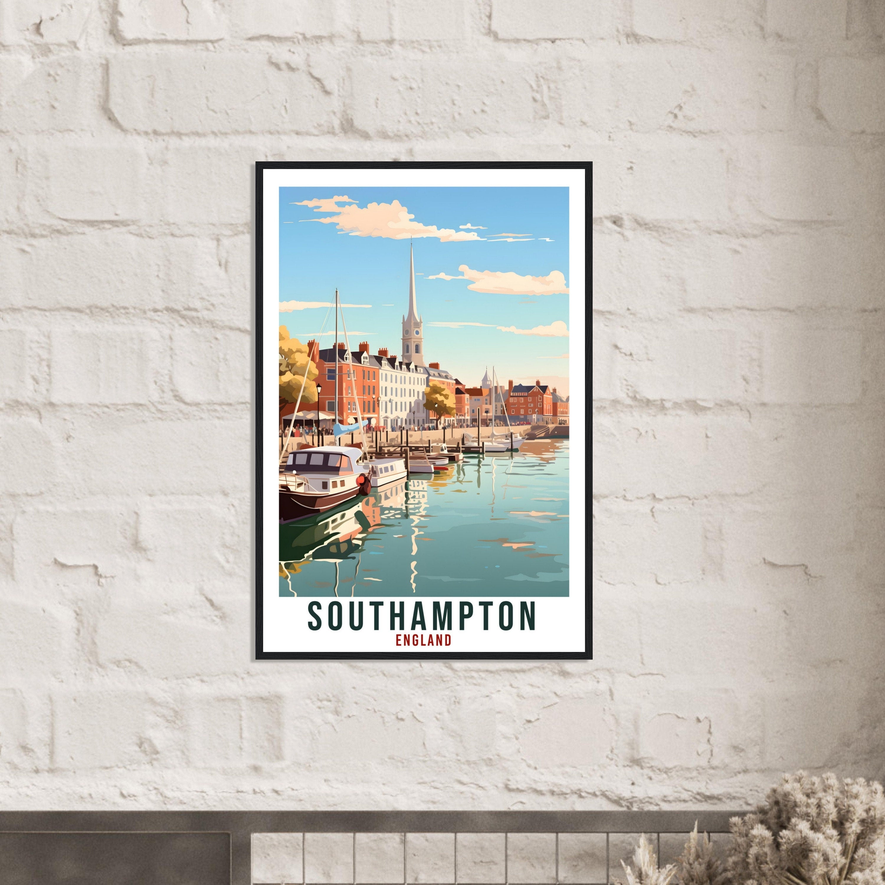 Southampton Travel Print Wall Art Wall Hanging Home Living Décor Southampton Gift Art Lovers Gift Artwork Gift Print England Travel Poster