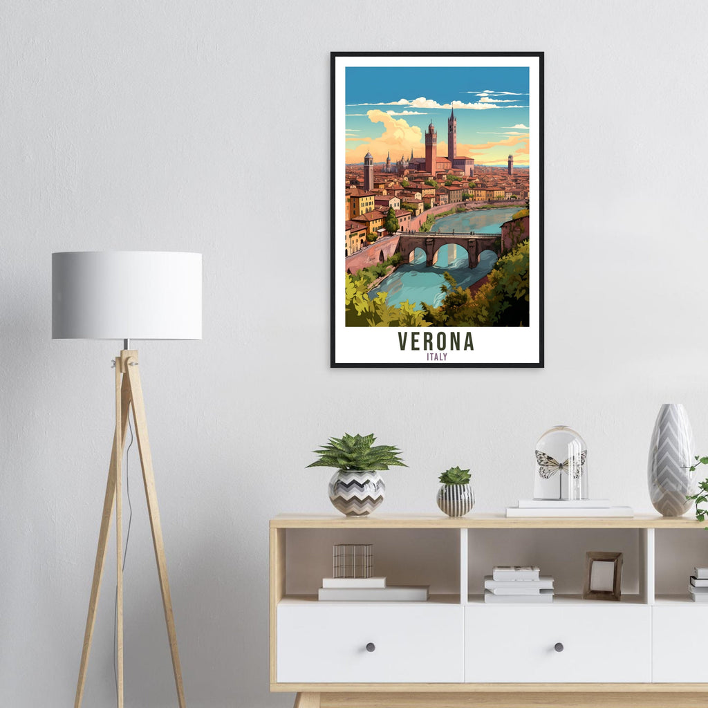 Verona Italy Travel Print Wall Art Verona Wall Hanging Home Décor Verona Gift Art Lovers Italian Artwork Gift Print Verona Landmark Poster