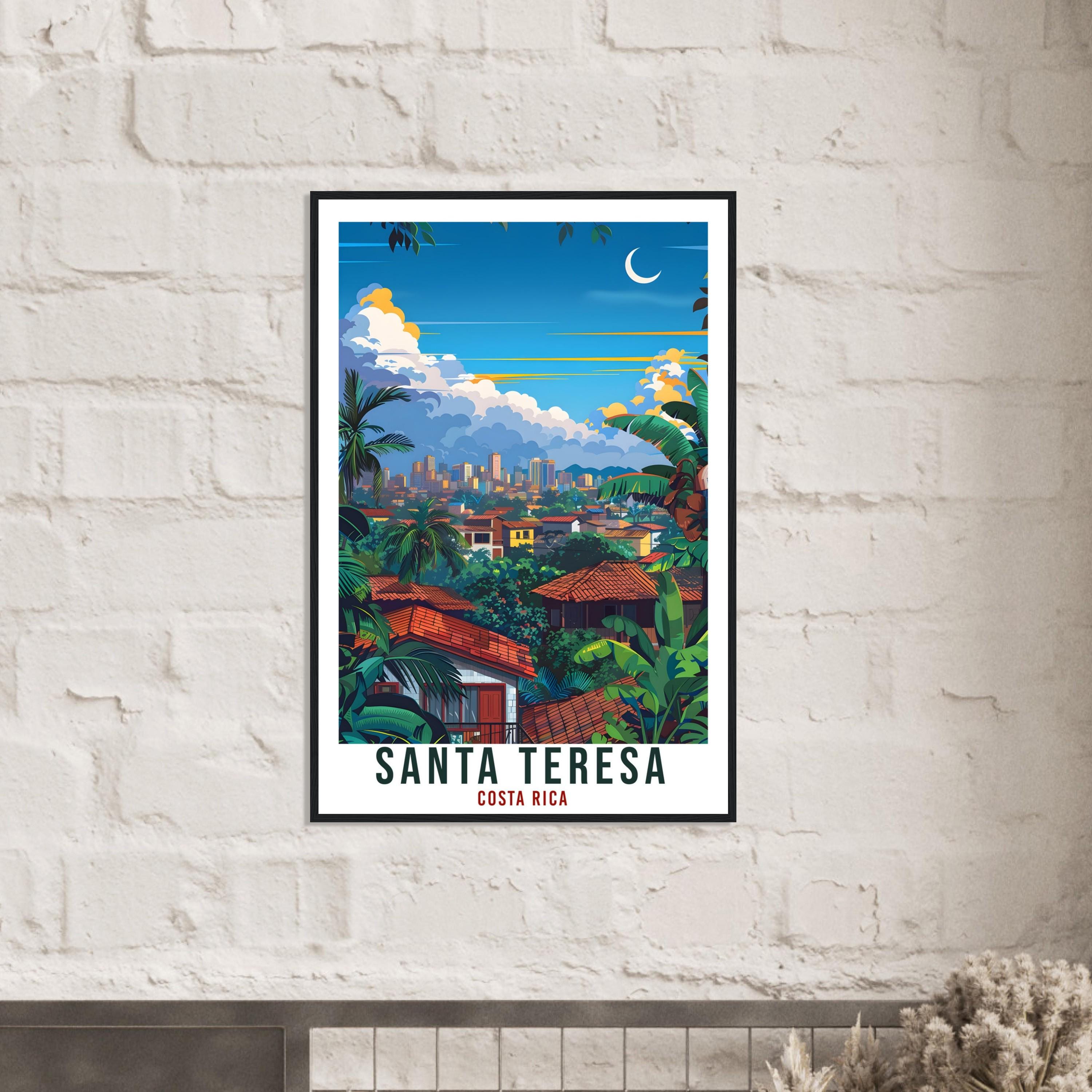 Santa Teresa Costa Rica Travel Print Wall Art Wall Hanging Home Décor Santa Teresa Gift Artwork Travel Art Costa Rica City Travel Poster