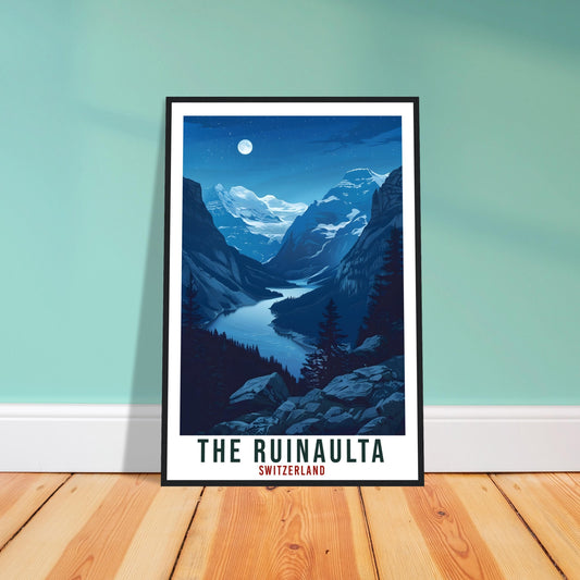 The Ruinaulta Travel Print Swiss Wall Art Wall Hanging Home Décor Ruinaulta Gift Art Lover Gift Switzerland Artwork Gift Swiss Travel Poster