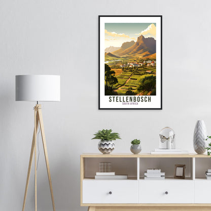 Stellenbosch Travel Print South Africa Home Decor Stellenbosch Wall Hanging Stellenbosch Artwork Gift Stellenbosch Travel Poster Artwork