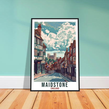 Maidstone Travel Print Wall Art Wall Hanging Home Living Décor Maidstone Gift Art Lovers Gift UK Artwork Gift Print England Travel Poster