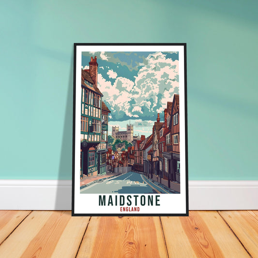 Maidstone Travel Print Wall Art Wall Hanging Home Living Décor Maidstone Gift Art Lovers Gift UK Artwork Gift Print England Travel Poster