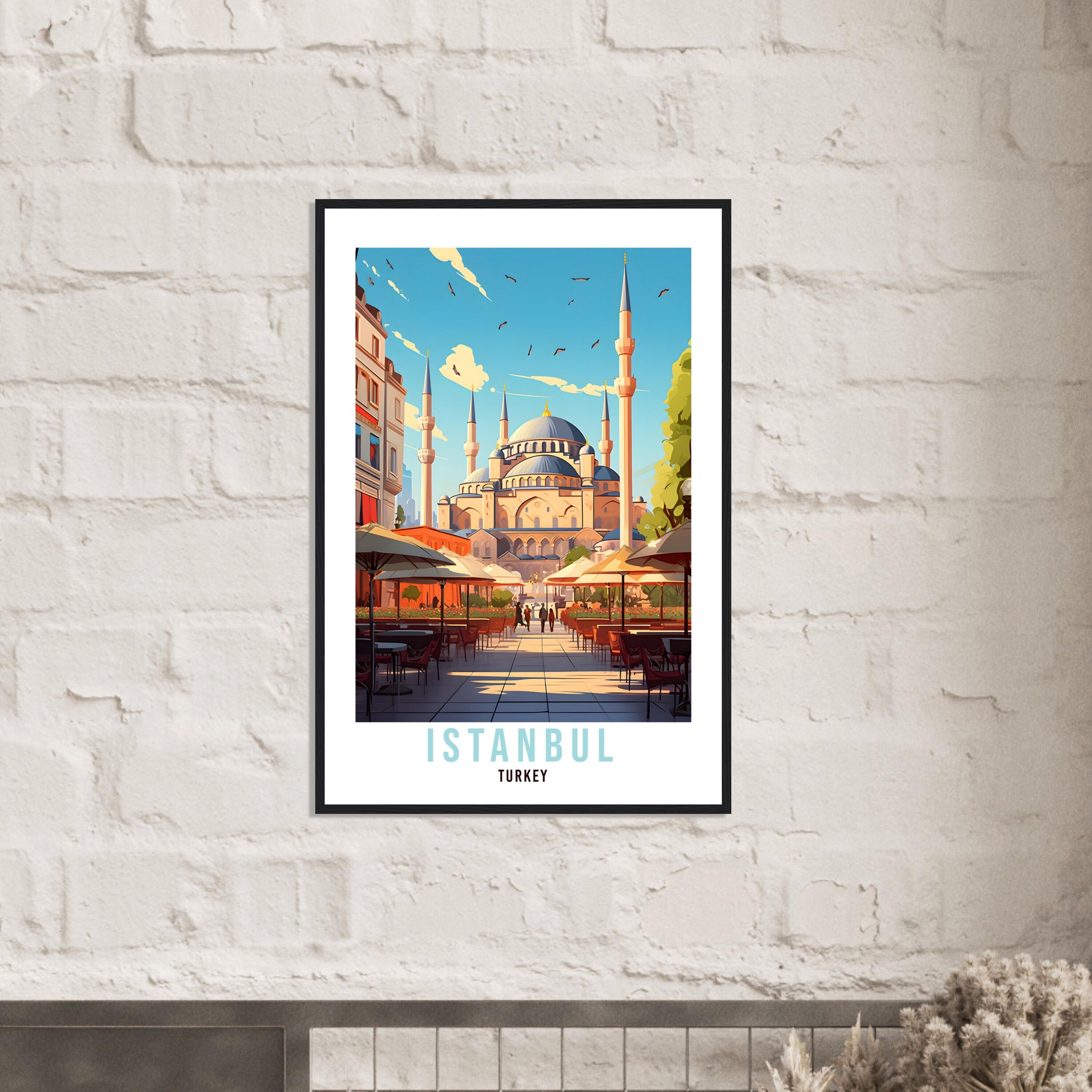 Istanbul Travel Print Wall Art Istanbul Street Wall Hanging Turkey Gift Holiday Print Vacation Art Print Istanbul Travel Gift Travel Poster
