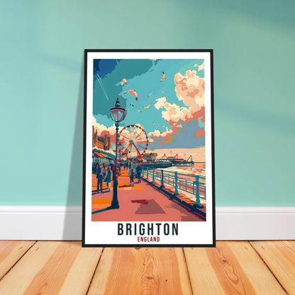 Brighton Travel Print Wall Art Wall Hanging Home Living Décor Brighton Gift Art Lovers Gift UK Artwork Gift Print England Travel Poster