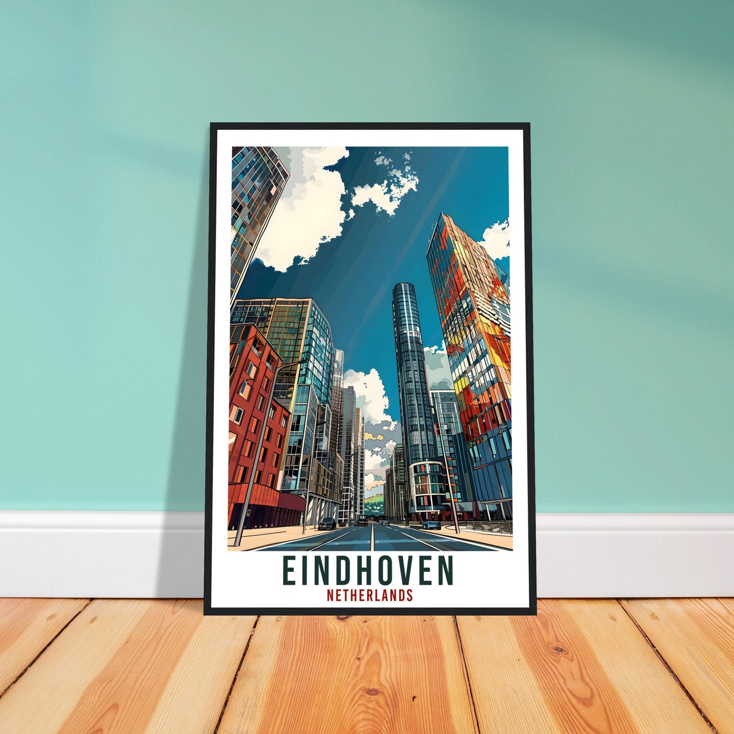 Eindhoven Travel Print Holland Wall Art Wall Hanging Home Décor Eindhoven Art Lovers Gift Dutch Artwork Gift The Netherlands Travel Poster