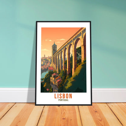Lisbon Travel Print Wall Art Lisbon Wall Hanging Portugal Gift Lisbon Holiday Print Art Print Lisbon Travel Gift Travel Poster Lisbon City