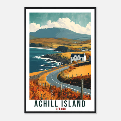 Achill Island Travel Print Ireland Home Decoration Wall Art Gift Wall Hanging Art Lover Irish Artwork Ireland Achill Island Travel Poster