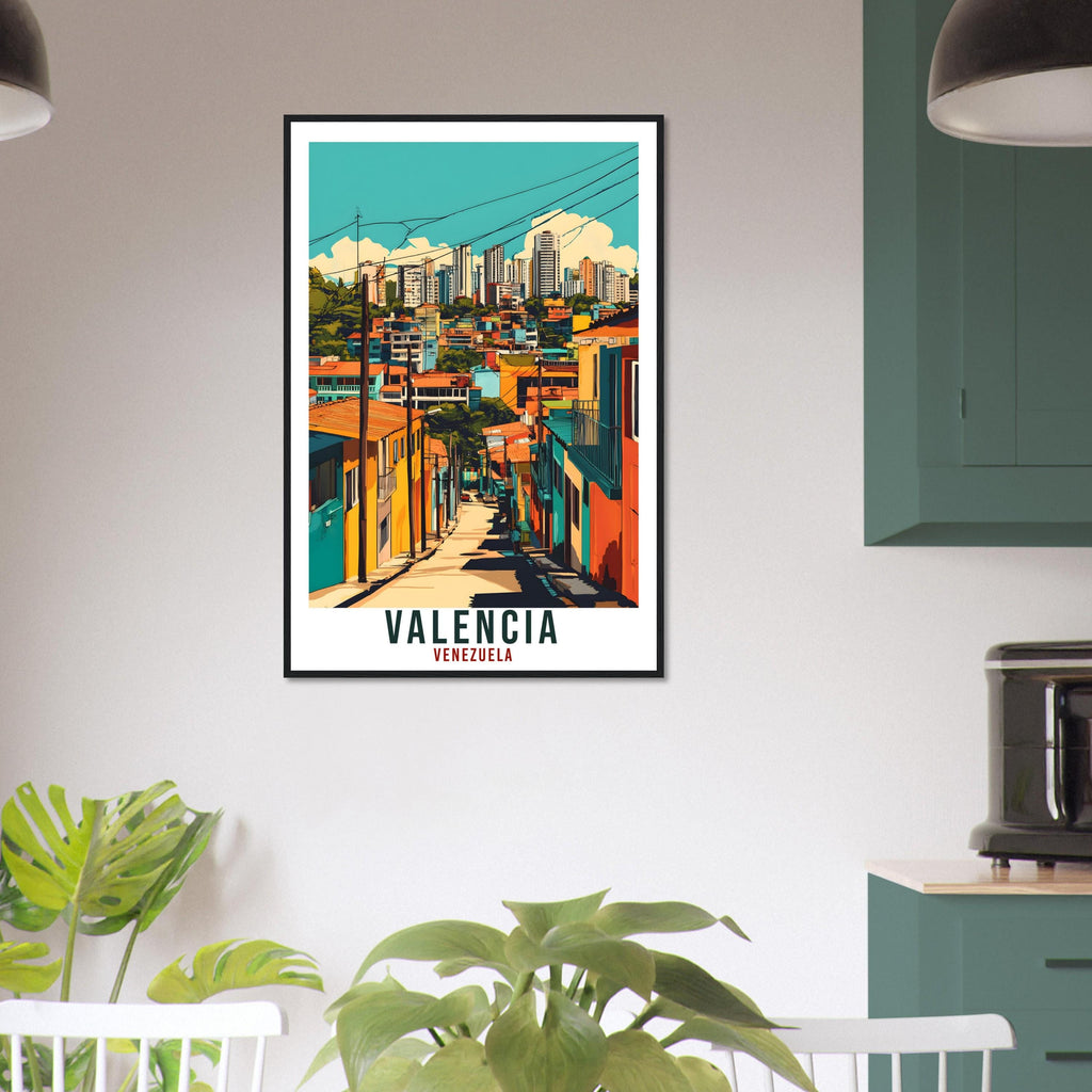 Valencia Travel Print Venezuela Decor Valencia Wall Art Gift Wall Hanging Art Lover Valencia Venezuelan Artwork Travel Poster Travel Art