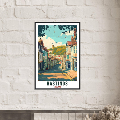 Hastings Travel Print Wall Art Wall Hanging Home Living Décor Hastings Gift Art Lovers Gift UK Artwork Gift Print England Travel Poster