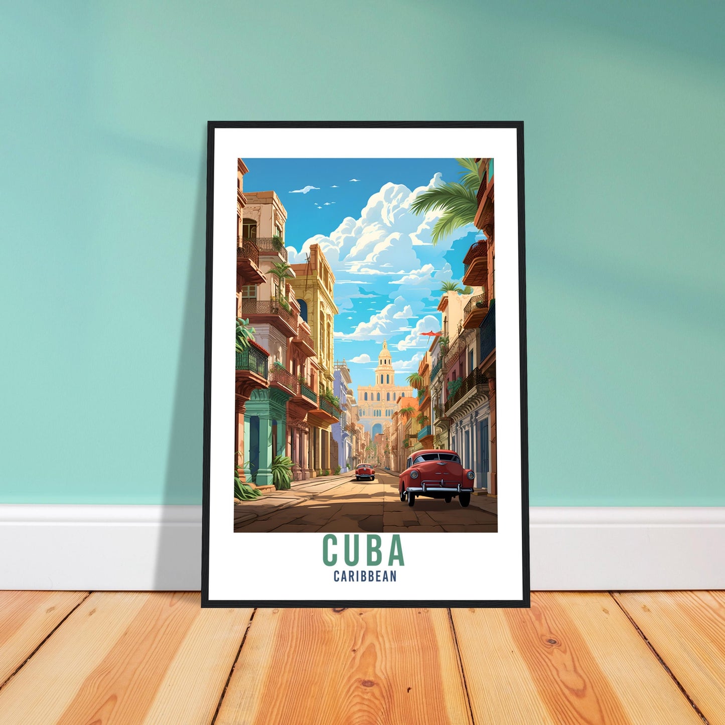 Cuba Travel Print Wall Art Caribbean Island Wall Hanging Home Décor Cuba Gift Art Lovers Havana Cuba Travel Poster Cuban Artwork