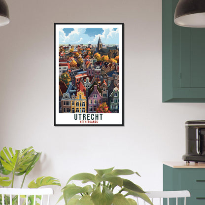 Utrecht Travel Print Holland Wall Art Wall Hanging Home Décor Utrecht Gift Art Lovers Gift Dutch Artwork Gift The Netherlands Travel Poster