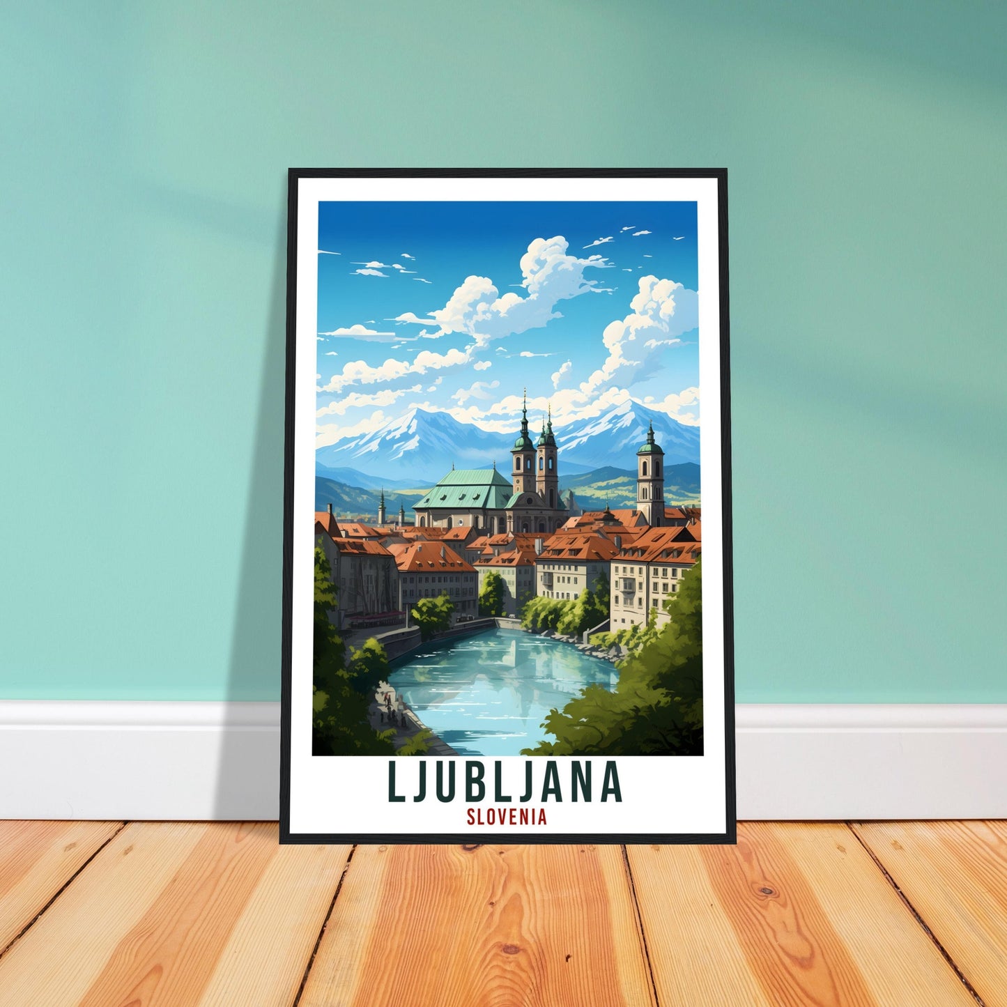 Ljubljana Travel Print Wall Art Slovenia Wall Hanging Home Décor Ljubljana Gift Art Lovers Slovenia Artwork Gift Print Ljubljana Poster
