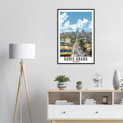 Addis Ababa Ethiopia Travel Print Wall Art Wall Hanging Home Décor Addis Ababa Gift Art Lovers Ethiopia Artwork Gift Print African Poster
