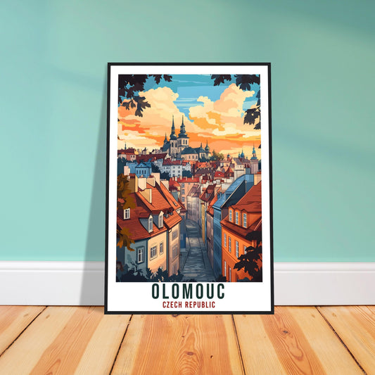 Olomouc Travel Print Czechia Home Decor Olomouc Wall Art Gift Wall Hanging Art Lover Olomouc Czech Republic Artwork Travel Poster Travel Art