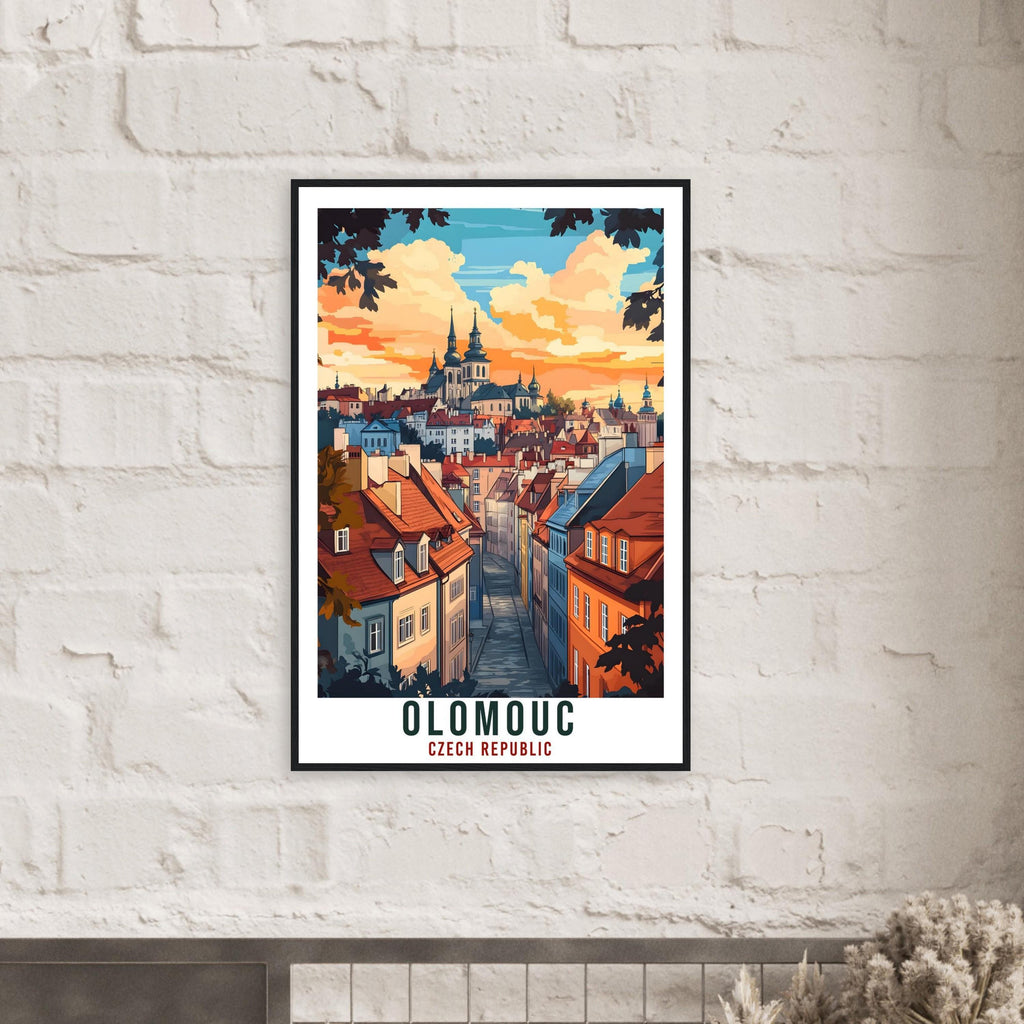 Olomouc Travel Print Czechia Home Decor Olomouc Wall Art Gift Wall Hanging Art Lover Olomouc Czech Republic Artwork Travel Poster Travel Art