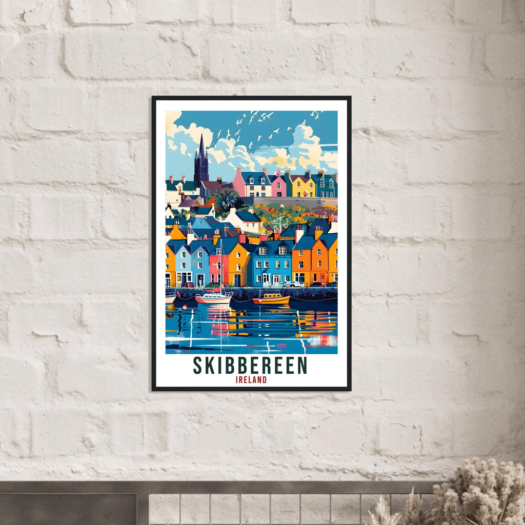 Skibbereen Travel Poster Ireland Wall Art Wall Hanging Home Living Décor Skibbereen Gift Art Lovers Irish Artwork Gift Ireland Travel Print