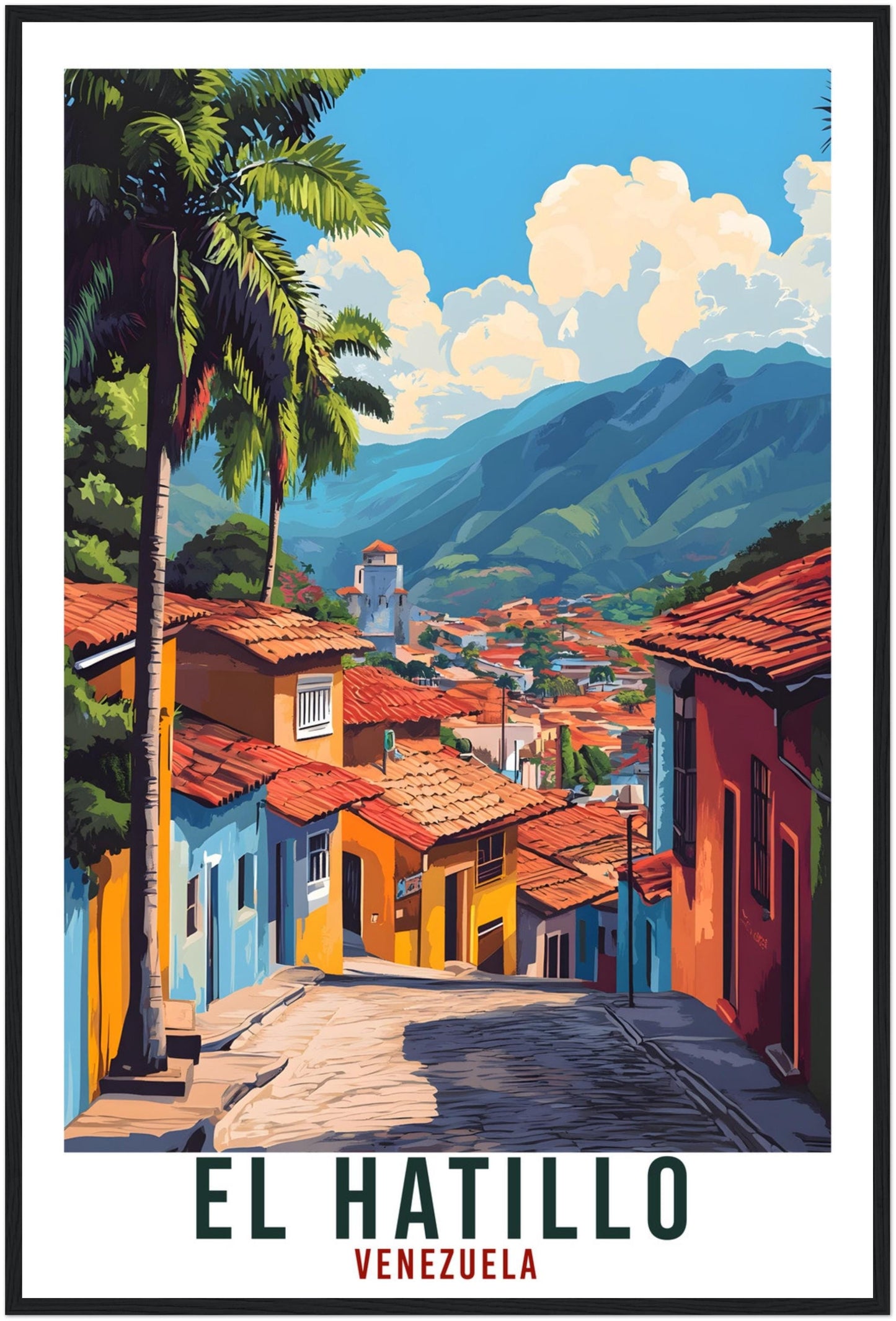 El Hatillo Travel Print Venezuela Home Decor Wall Art Gift Wall Hanging Art Lover El Hatillo Venezuelan Artwork Travel Poster Travel Gift