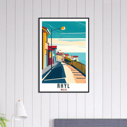 Rhyl Travel Print Wales Home Decor Rhyl Wall Art Wall Hanging Art Lover Wales Artwork Travel Poster Wales Rhyl Travel Artwork Rhyl Gift