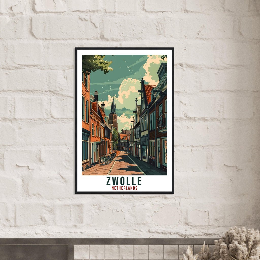 Zwolle Travel Print Holland Wall Art Wall Hanging Home Décor Zwolle Gift Art Lovers Gift Dutch Artwork Gift The Netherlands Travel Poster