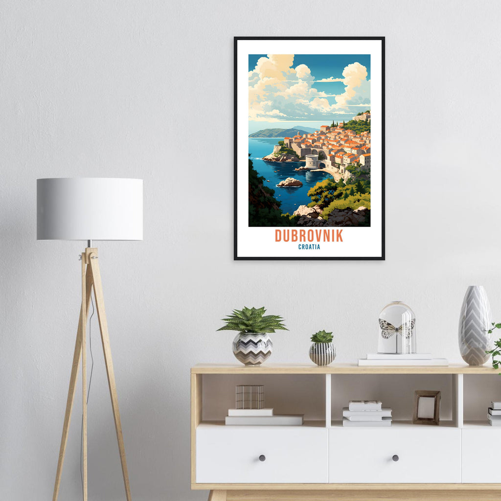 Dubrovnik Croatia Travel Print Wall Art Dubrovnik Wall Hanging Home Décor Croatia Gift Art Lovers Dubrovnik Art Lover Gift Croatia Print