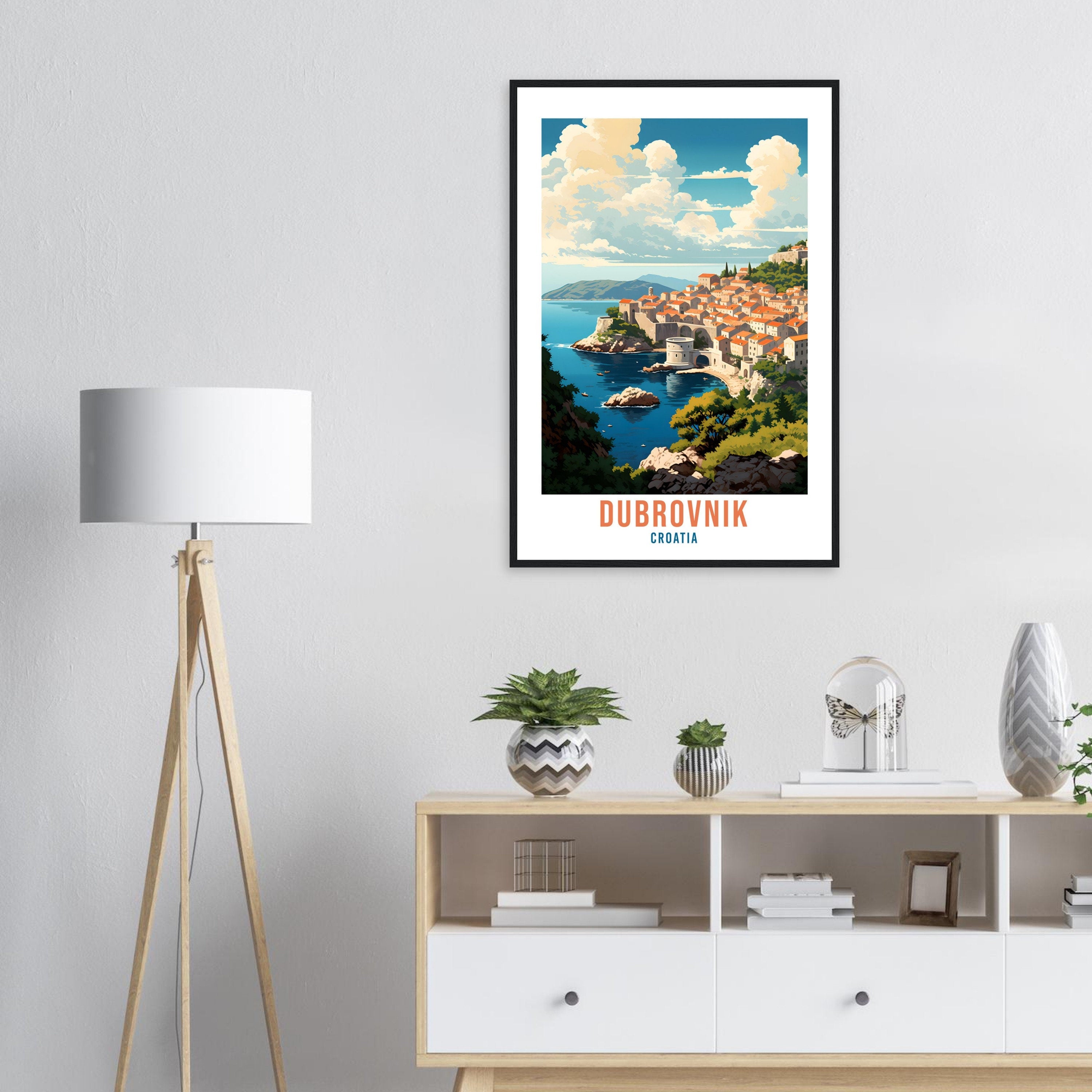 Dubrovnik Croatia Travel Print Wall Art Dubrovnik Wall Hanging Home Décor Croatia Gift Art Lovers Dubrovnik Art Lover Gift Croatia Print