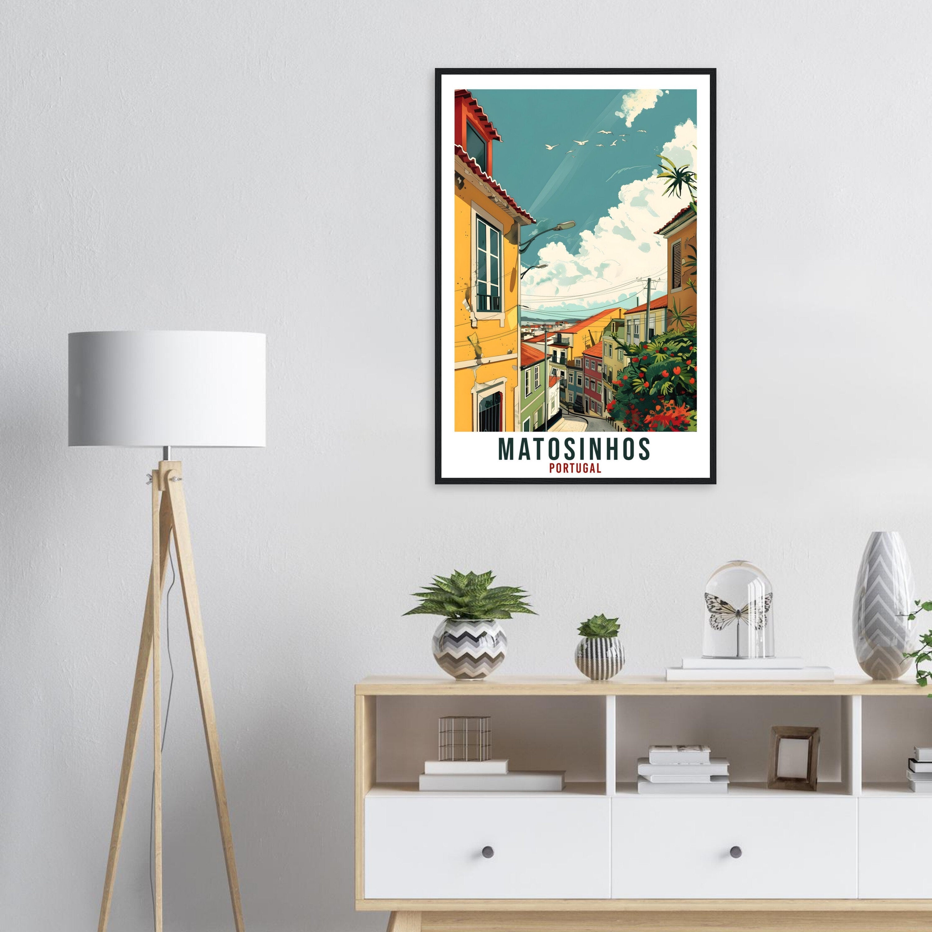 Matosinhos Travel Print Home Decoration Wall Art Wall Hanging Art Lover Portugal Artwork Portugal Matosinhos Travel Poster Holiday Print