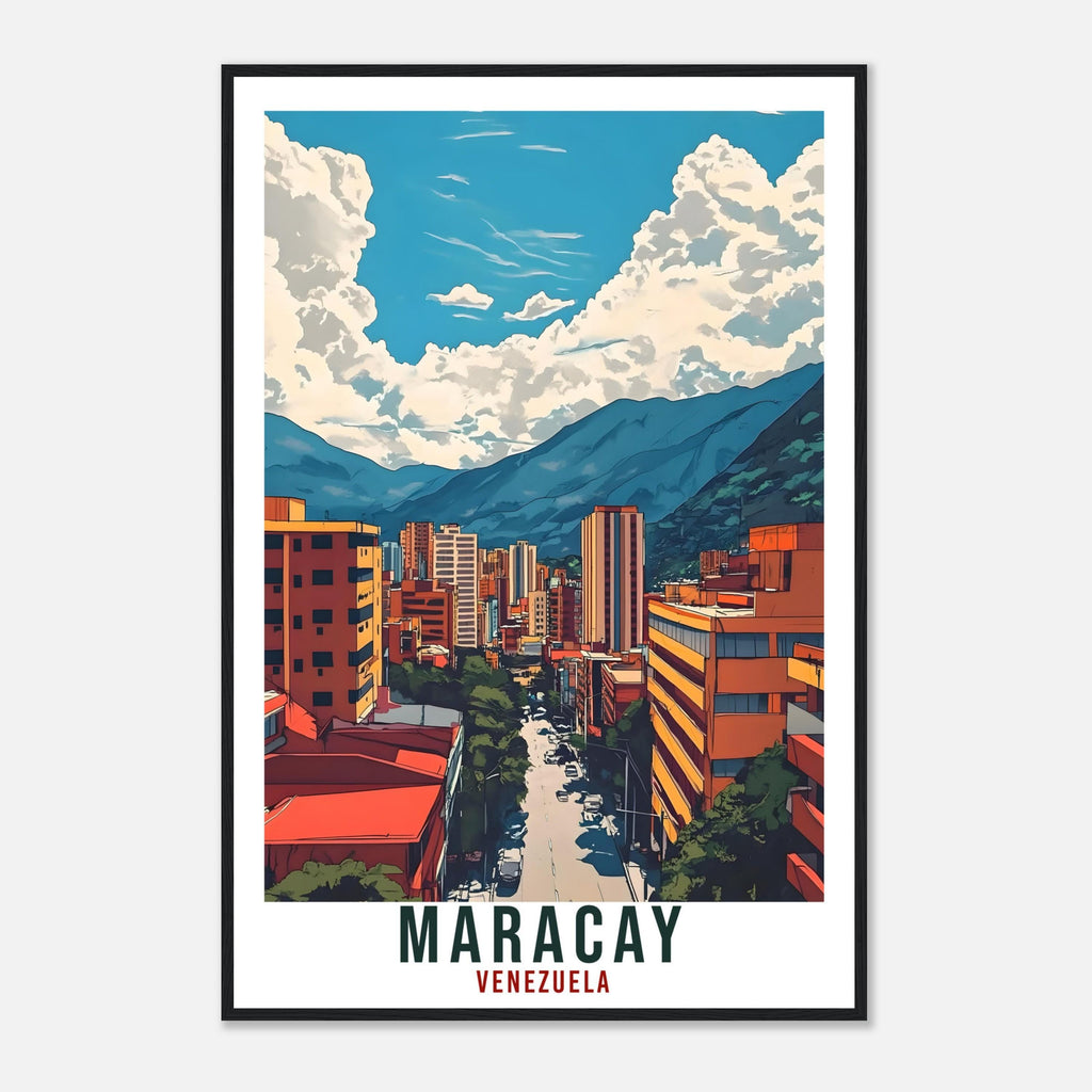 Maracay Travel Print Venezuela Home Decor Maracay Wall Art Gift Wall Hanging Art Lover Maracay Venezuelan Artwork Travel Poster Travel Gift
