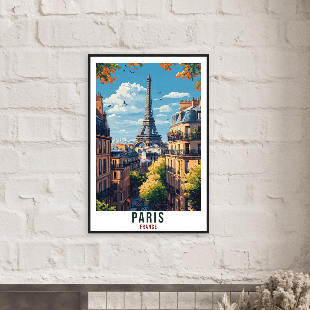 Paris Travel Print Eiffel Tower France Home Decor Paris Wall Art Gift Wall Hanging Art Lover Paris France Artwork Travel Poster Travel Art